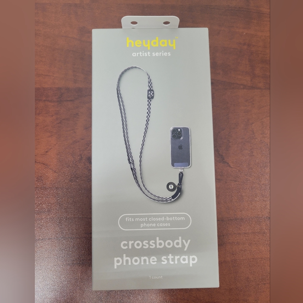Heyday Artist Series Crossbody Phone Strap - Gray NIB